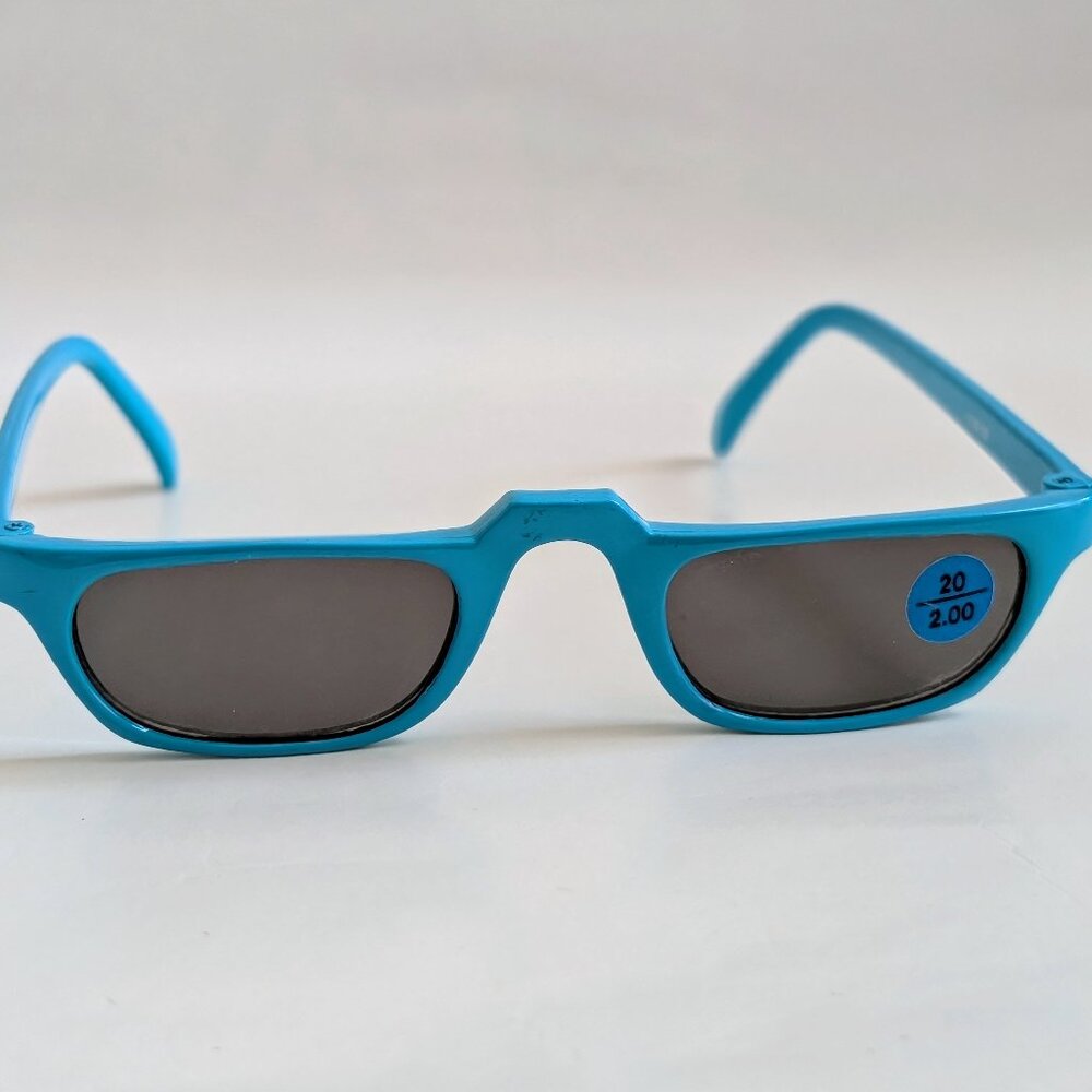 NWT Vintage 90's Nylon Rectangle Reading Glasses (S. Royal Blue)